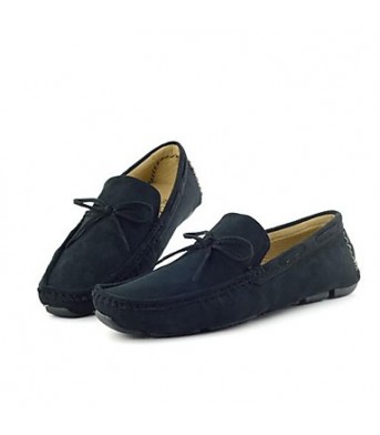 Men's Shoes Casual Leatherette Loafers Black/Blue/Brown/Beige  
